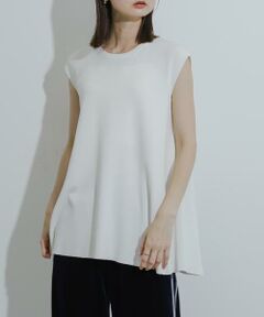 SENSE OF PLACE by URBAN RESEARCH / センスオブプレイス バイ アーバンリサーチ ニット・セーター | フレンチスリーブフレアチュニックセーター