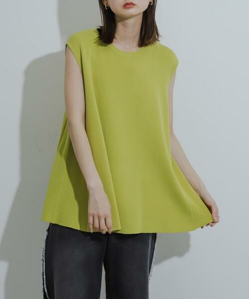 SENSE OF PLACE by URBAN RESEARCH / センスオブプレイス バイ アーバンリサーチ ニット・セーター | フレンチスリーブフレアチュニックセーター | 詳細1