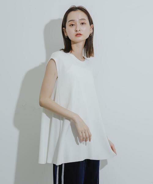 SENSE OF PLACE by URBAN RESEARCH / センスオブプレイス バイ アーバンリサーチ ニット・セーター | フレンチスリーブフレアチュニックセーター | 詳細20