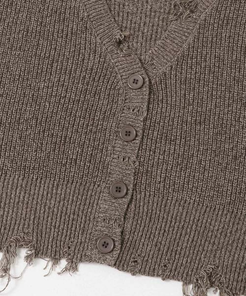 SENSE OF PLACE by URBAN RESEARCH / センスオブプレイス バイ アーバンリサーチ ベスト | ダメージニットベスト | 詳細13