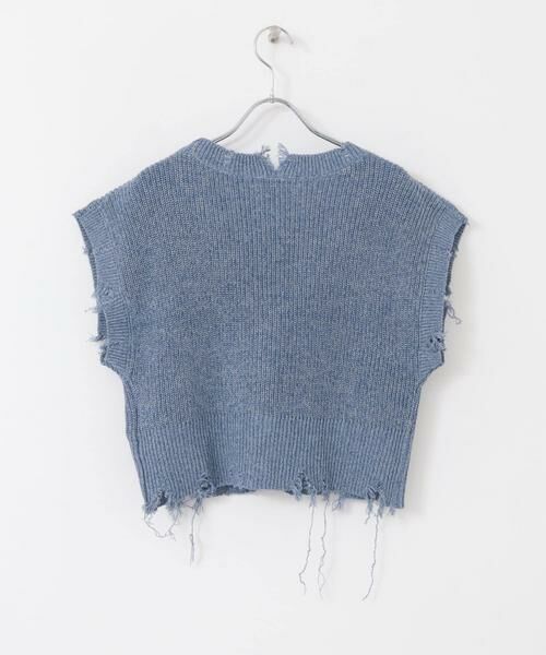 SENSE OF PLACE by URBAN RESEARCH / センスオブプレイス バイ アーバンリサーチ ベスト | ダメージニットベスト | 詳細23