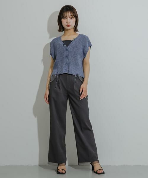 SENSE OF PLACE by URBAN RESEARCH / センスオブプレイス バイ アーバンリサーチ ベスト | ダメージニットベスト | 詳細17