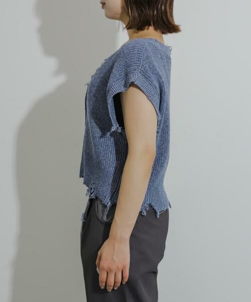 SENSE OF PLACE by URBAN RESEARCH / センスオブプレイス バイ アーバンリサーチ ベスト | ダメージニットベスト | 詳細20