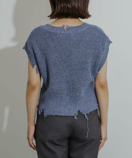 SENSE OF PLACE by URBAN RESEARCH / センスオブプレイス バイ アーバンリサーチ ベスト | ダメージニットベスト | 詳細21