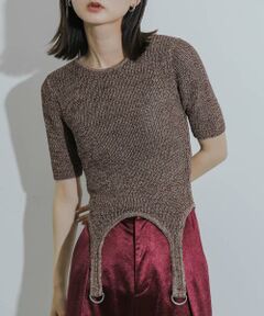 SENSE OF PLACE by URBAN RESEARCH / センスオブプレイス バイ アーバンリサーチ ニット・セーター | ガーターデザインセーター(5分袖)