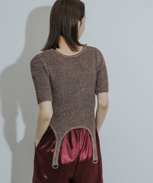 SENSE OF PLACE by URBAN RESEARCH / センスオブプレイス バイ アーバンリサーチ ニット・セーター | ガーターデザインセーター(5分袖) | 詳細3