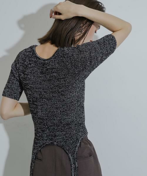 SENSE OF PLACE by URBAN RESEARCH / センスオブプレイス バイ アーバンリサーチ ニット・セーター | ガーターデザインセーター(5分袖) | 詳細8