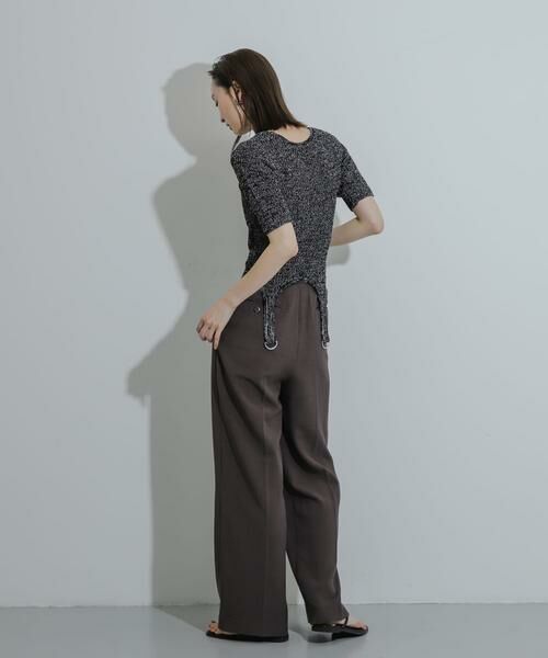 SENSE OF PLACE by URBAN RESEARCH / センスオブプレイス バイ アーバンリサーチ ニット・セーター | ガーターデザインセーター(5分袖) | 詳細10