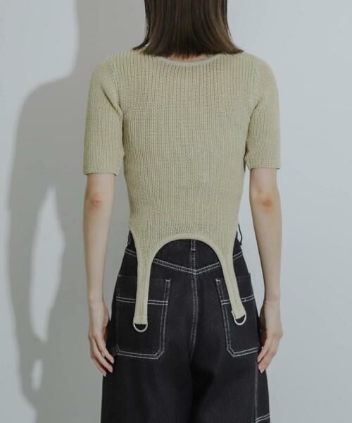 SENSE OF PLACE by URBAN RESEARCH / センスオブプレイス バイ アーバンリサーチ ニット・セーター | ガーターデザインセーター(5分袖) | 詳細18