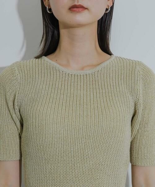 SENSE OF PLACE by URBAN RESEARCH / センスオブプレイス バイ アーバンリサーチ ニット・セーター | ガーターデザインセーター(5分袖) | 詳細19