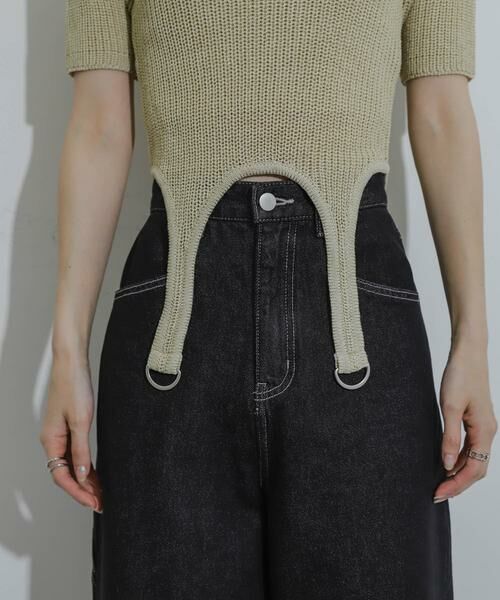 SENSE OF PLACE by URBAN RESEARCH / センスオブプレイス バイ アーバンリサーチ ニット・セーター | ガーターデザインセーター(5分袖) | 詳細20