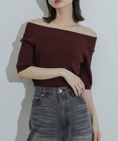 SENSE OF PLACE by URBAN RESEARCH / センスオブプレイス バイ アーバンリサーチ ニット・セーター | 2WAYオフショルニットプルオーバー