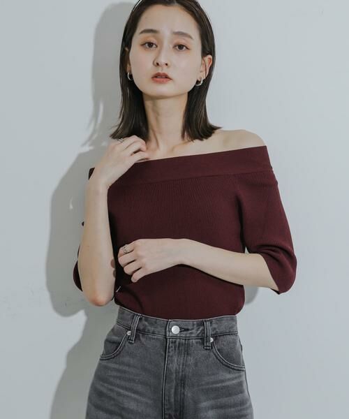 SENSE OF PLACE by URBAN RESEARCH / センスオブプレイス バイ アーバンリサーチ ニット・セーター | 2WAYオフショルニットプルオーバー | 詳細11