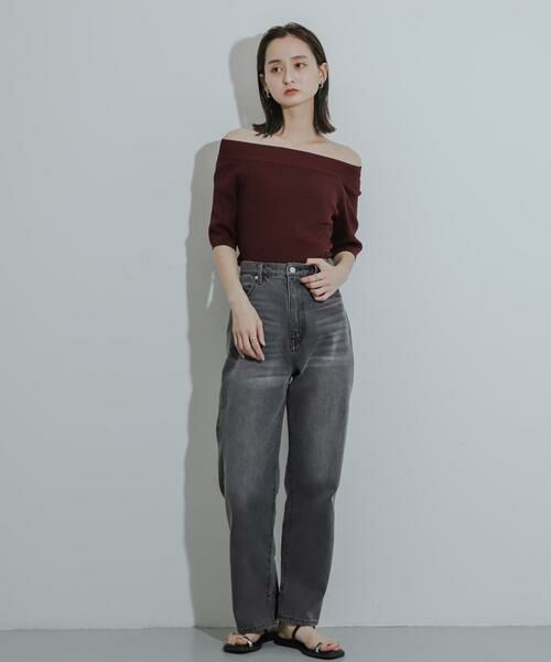 SENSE OF PLACE by URBAN RESEARCH / センスオブプレイス バイ アーバンリサーチ ニット・セーター | 2WAYオフショルニットプルオーバー | 詳細12