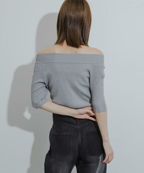 SENSE OF PLACE by URBAN RESEARCH / センスオブプレイス バイ アーバンリサーチ ニット・セーター | 2WAYオフショルニットプルオーバー | 詳細28