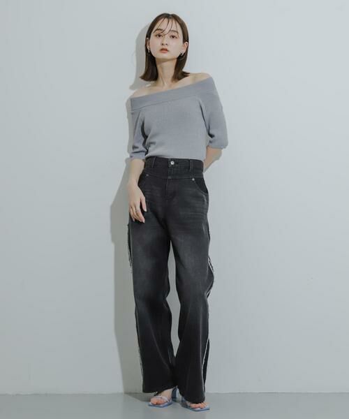 SENSE OF PLACE by URBAN RESEARCH / センスオブプレイス バイ アーバンリサーチ ニット・セーター | 2WAYオフショルニットプルオーバー | 詳細29