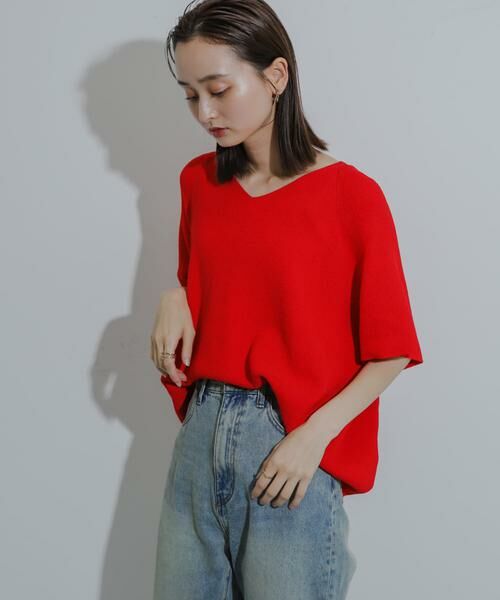 SENSE OF PLACE by URBAN RESEARCH / センスオブプレイス バイ アーバンリサーチ ニット・セーター | Vネックドルマンセーター | 詳細2