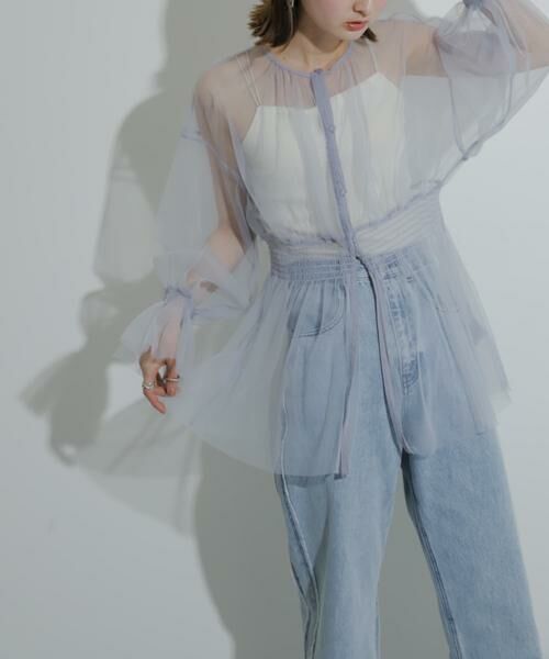 SENSE OF PLACE by URBAN RESEARCH / センスオブプレイス バイ アーバンリサーチ その他トップス | ウエストマークチュールチュニックトップ | 詳細1