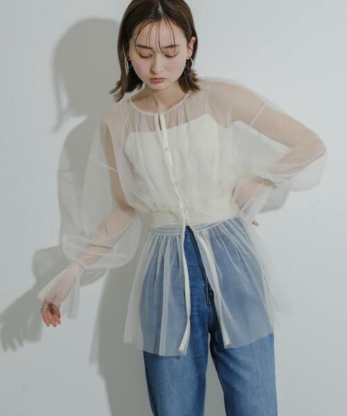 SENSE OF PLACE by URBAN RESEARCH / センスオブプレイス バイ アーバンリサーチ その他トップス | ウエストマークチュールチュニックトップ | 詳細16