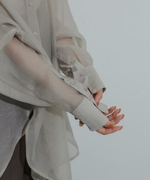 SENSE OF PLACE by URBAN RESEARCH / センスオブプレイス バイ アーバンリサーチ シャツ・ブラウス | 『一部WEB限定カラー』シアーシャンブレーシャツ | 詳細16