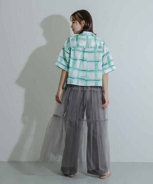 SENSE OF PLACE by URBAN RESEARCH / センスオブプレイス バイ アーバンリサーチ シャツ・ブラウス | サテンオープンカラークロップドシャツ | 詳細5