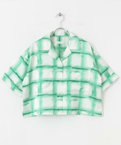 SENSE OF PLACE by URBAN RESEARCH / センスオブプレイス バイ アーバンリサーチ シャツ・ブラウス | サテンオープンカラークロップドシャツ | 詳細6