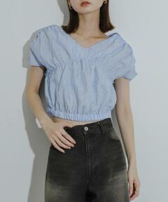 SENSE OF PLACE by URBAN RESEARCH / センスオブプレイス バイ アーバンリサーチ シャツ・ブラウス | クロップドギャザーブラウス