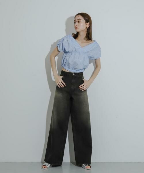 SENSE OF PLACE by URBAN RESEARCH / センスオブプレイス バイ アーバンリサーチ シャツ・ブラウス | クロップドギャザーブラウス | 詳細6