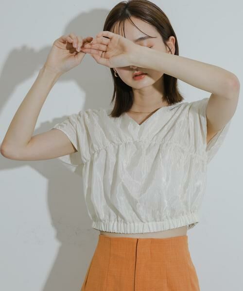 SENSE OF PLACE by URBAN RESEARCH / センスオブプレイス バイ アーバンリサーチ シャツ・ブラウス | クロップドギャザーブラウス | 詳細13
