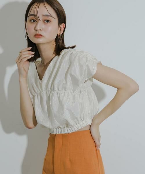 SENSE OF PLACE by URBAN RESEARCH / センスオブプレイス バイ アーバンリサーチ シャツ・ブラウス | クロップドギャザーブラウス | 詳細14