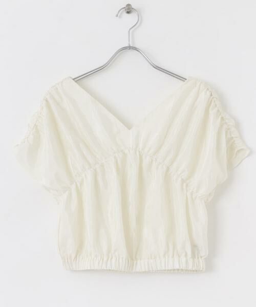 SENSE OF PLACE by URBAN RESEARCH / センスオブプレイス バイ アーバンリサーチ シャツ・ブラウス | クロップドギャザーブラウス | 詳細17