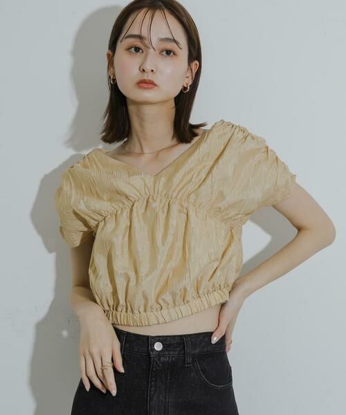 SENSE OF PLACE by URBAN RESEARCH / センスオブプレイス バイ アーバンリサーチ シャツ・ブラウス | クロップドギャザーブラウス | 詳細20