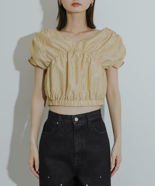 SENSE OF PLACE by URBAN RESEARCH / センスオブプレイス バイ アーバンリサーチ シャツ・ブラウス | クロップドギャザーブラウス | 詳細24