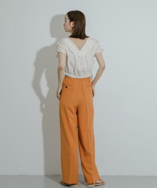 SENSE OF PLACE by URBAN RESEARCH / センスオブプレイス バイ アーバンリサーチ その他パンツ | 『5サイズ展開』『UR TECH DRYLUXE』リネンライクワイドパンツ | 詳細4