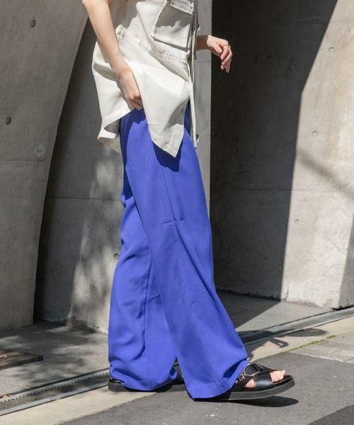 SENSE OF PLACE by URBAN RESEARCH / センスオブプレイス バイ アーバンリサーチ その他パンツ | 『5サイズ展開』『UR TECH DRYLUXE』リネンライクワイドパンツ | 詳細10