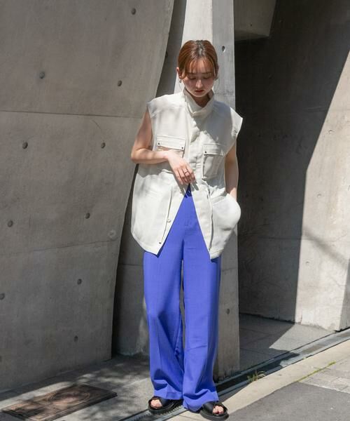 SENSE OF PLACE by URBAN RESEARCH / センスオブプレイス バイ アーバンリサーチ その他パンツ | 『5サイズ展開』『UR TECH DRYLUXE』リネンライクワイドパンツ | 詳細12