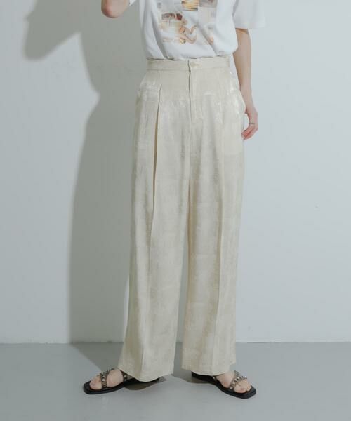 SENSE OF PLACE by URBAN RESEARCH / センスオブプレイス バイ アーバンリサーチ その他パンツ | ワンタックジャガードパンツ | 詳細11