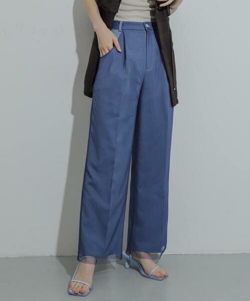 SENSE OF PLACE by URBAN RESEARCH / センスオブプレイス バイ アーバンリサーチ その他パンツ | チュールストレートパンツ | 詳細2