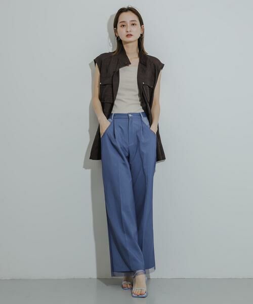 SENSE OF PLACE by URBAN RESEARCH / センスオブプレイス バイ アーバンリサーチ その他パンツ | チュールストレートパンツ | 詳細6