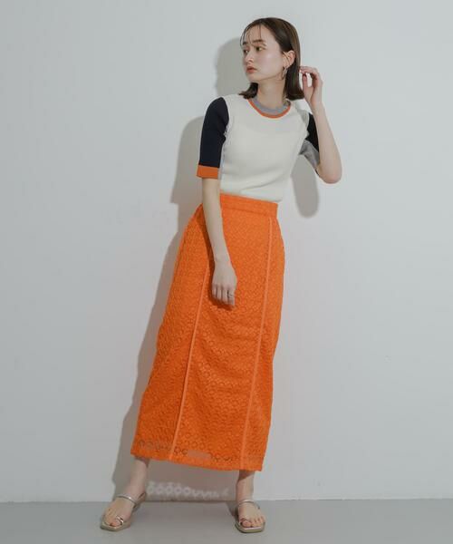 SENSE OF PLACE by URBAN RESEARCH / センスオブプレイス バイ アーバンリサーチ スカート | パイピングレーススカート | 詳細5