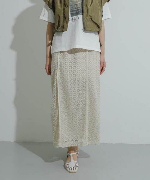 SENSE OF PLACE by URBAN RESEARCH / センスオブプレイス バイ アーバンリサーチ スカート | パイピングレーススカート | 詳細20