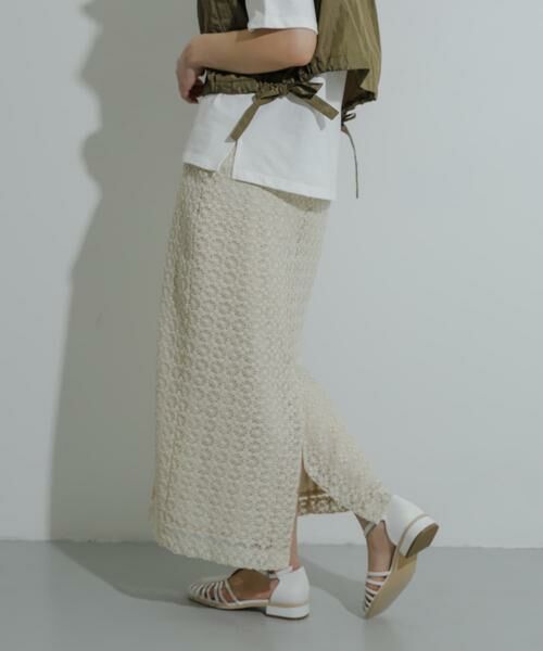 SENSE OF PLACE by URBAN RESEARCH / センスオブプレイス バイ アーバンリサーチ スカート | パイピングレーススカート | 詳細23