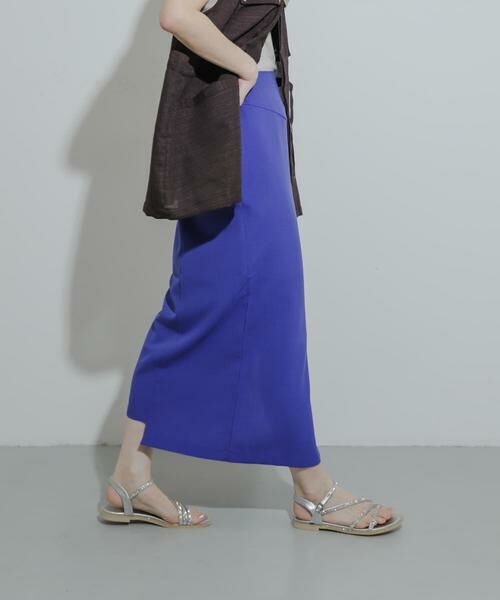 SENSE OF PLACE by URBAN RESEARCH / センスオブプレイス バイ アーバンリサーチ スカート | 『UR TECH DRYLUXE』リネンライクアシンメトリースカート | 詳細2