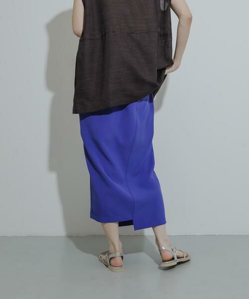 SENSE OF PLACE by URBAN RESEARCH / センスオブプレイス バイ アーバンリサーチ スカート | 『UR TECH DRYLUXE』リネンライクアシンメトリースカート | 詳細3