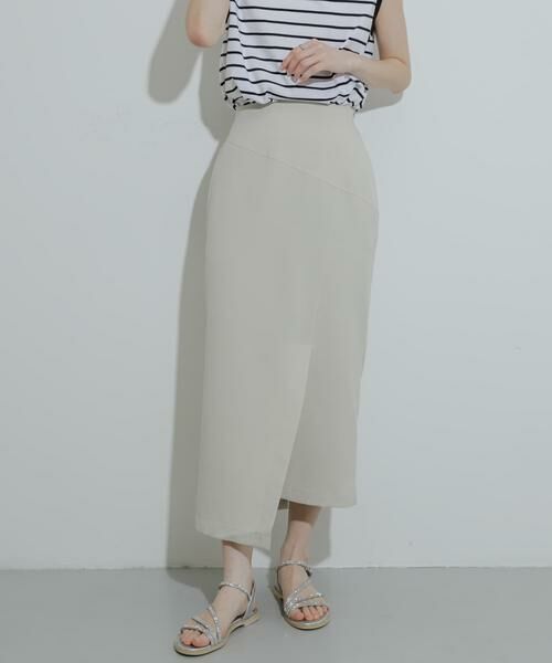 SENSE OF PLACE by URBAN RESEARCH / センスオブプレイス バイ アーバンリサーチ スカート | 『UR TECH DRYLUXE』リネンライクアシンメトリースカート | 詳細22
