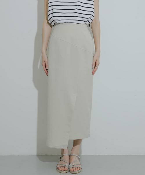 SENSE OF PLACE by URBAN RESEARCH / センスオブプレイス バイ アーバンリサーチ スカート | 『UR TECH DRYLUXE』リネンライクアシンメトリースカート | 詳細28