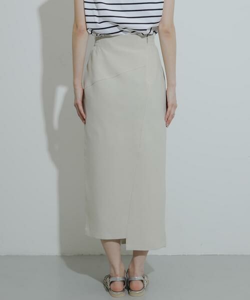 SENSE OF PLACE by URBAN RESEARCH / センスオブプレイス バイ アーバンリサーチ スカート | 『UR TECH DRYLUXE』リネンライクアシンメトリースカート | 詳細29