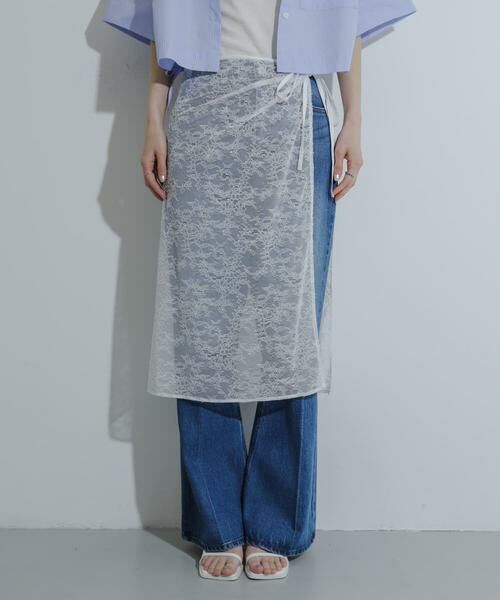 SENSE OF PLACE by URBAN RESEARCH / センスオブプレイス バイ アーバンリサーチ スカート | レイヤードレーススカート | 詳細10