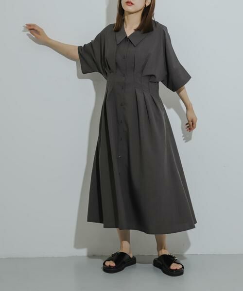 SENSE OF PLACE by URBAN RESEARCH / センスオブプレイス バイ アーバンリサーチ ワンピース | ウエストタックシャツワンピース | 詳細10
