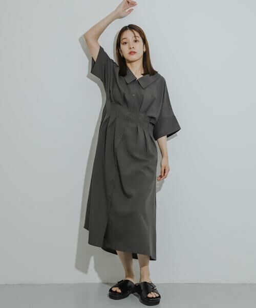 SENSE OF PLACE by URBAN RESEARCH / センスオブプレイス バイ アーバンリサーチ ワンピース | ウエストタックシャツワンピース | 詳細11